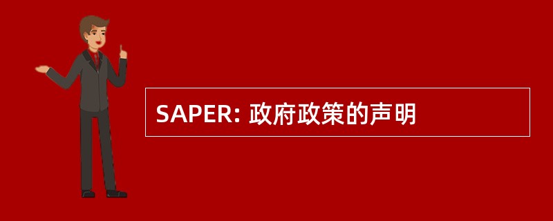 SAPER: 政府政策的声明