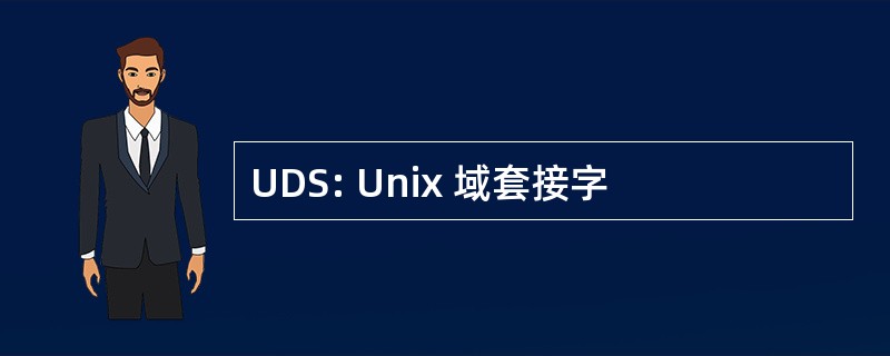 UDS: Unix 域套接字