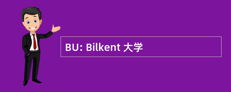 BU: Bilkent 大学