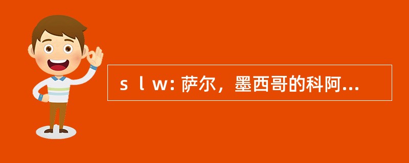 ｓｌｗ: 萨尔，墨西哥的科阿韦拉-萨尔