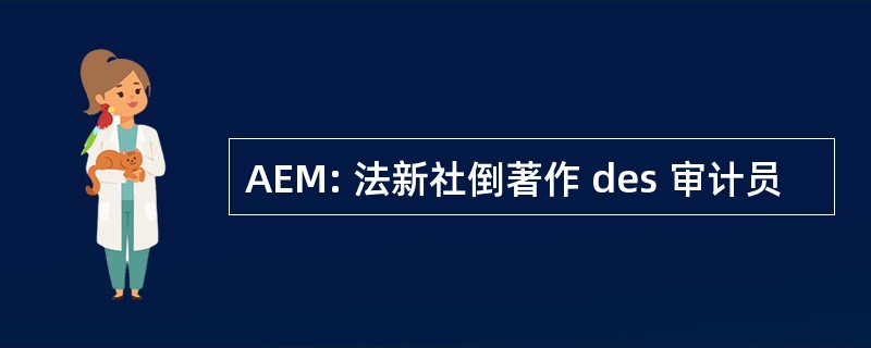 AEM: 法新社倒著作 des 审计员