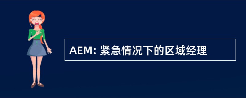 AEM: 紧急情况下的区域经理