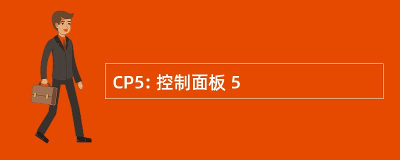 CP5: 控制面板 5