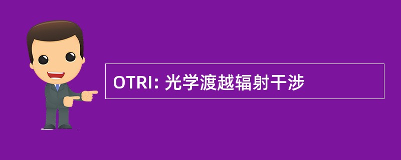 OTRI: 光学渡越辐射干涉