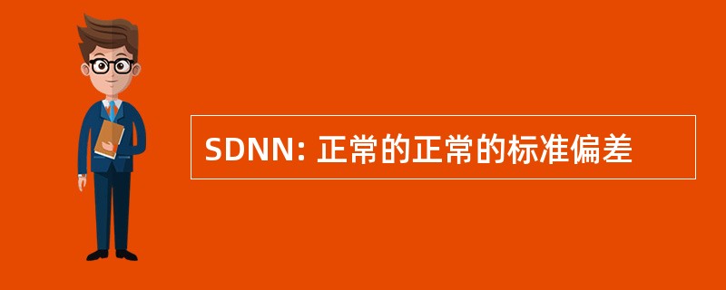 SDNN: 正常的正常的标准偏差