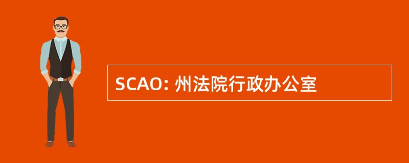 SCAO: 州法院行政办公室