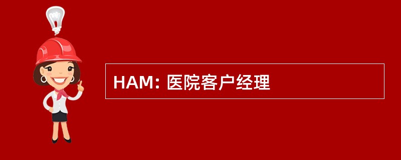 HAM: 医院客户经理