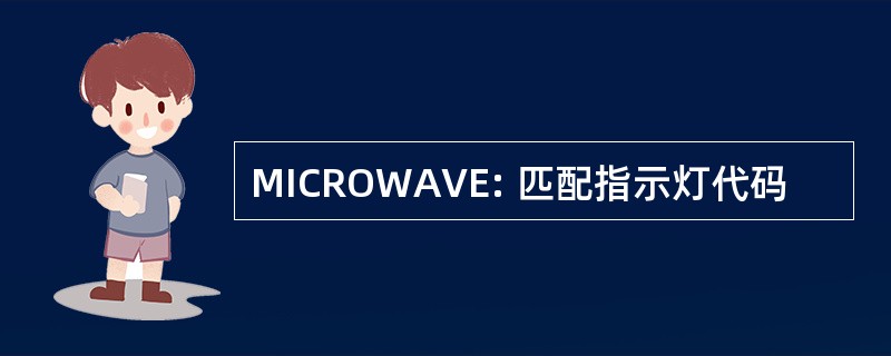 MICROWAVE: 匹配指示灯代码