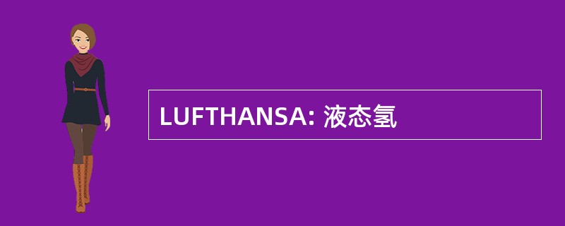 LUFTHANSA: 液态氢