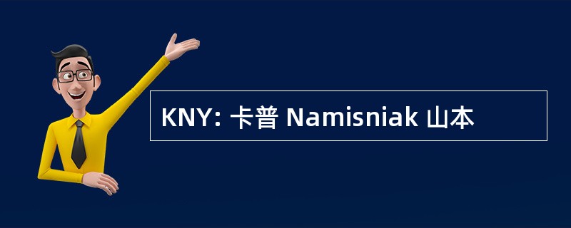 KNY: 卡普 Namisniak 山本