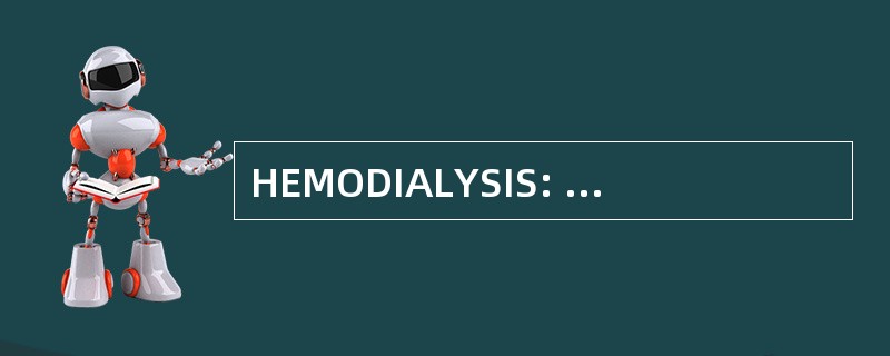 HEMODIALYSIS: 一半大小重氮非重复性好绘图