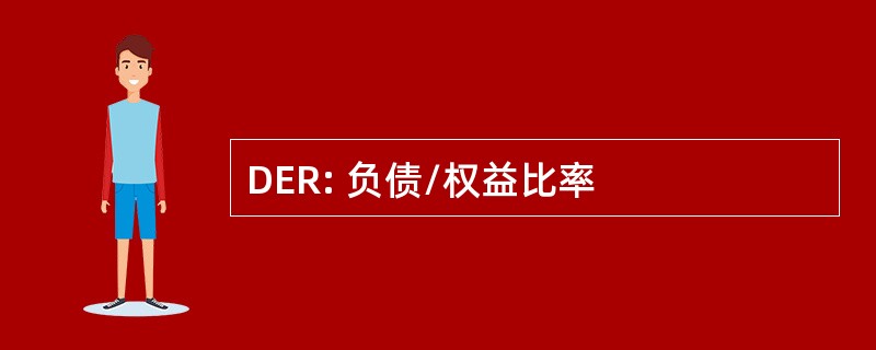 DER: 负债/权益比率