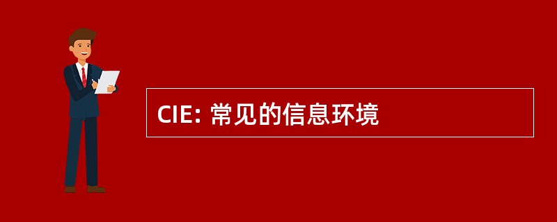 CIE: 常见的信息环境