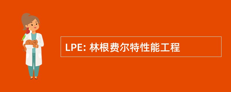 LPE: 林根费尔特性能工程