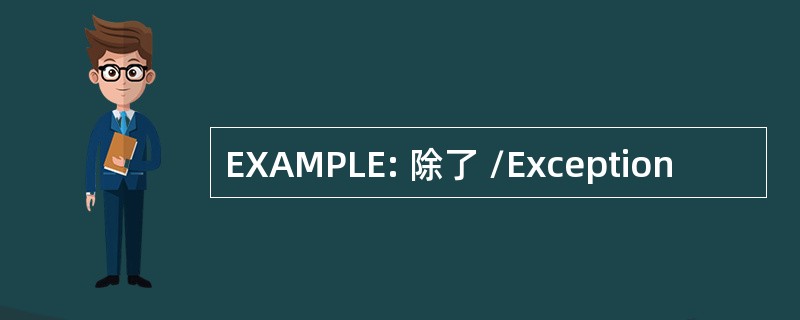 EXAMPLE: 除了 /Exception