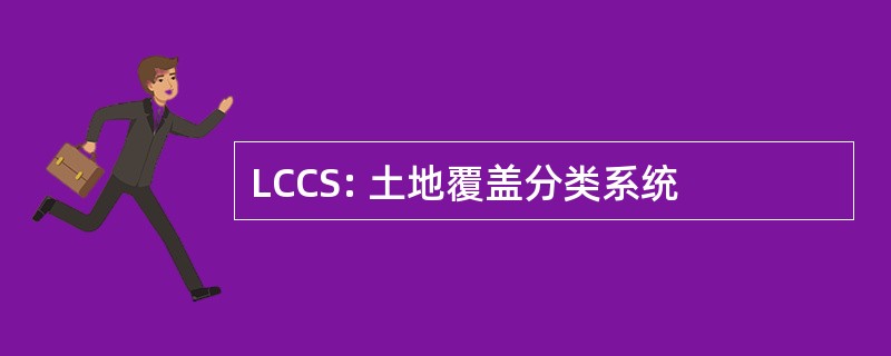 LCCS: 土地覆盖分类系统