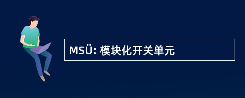 MSÜ: 模块化开关单元