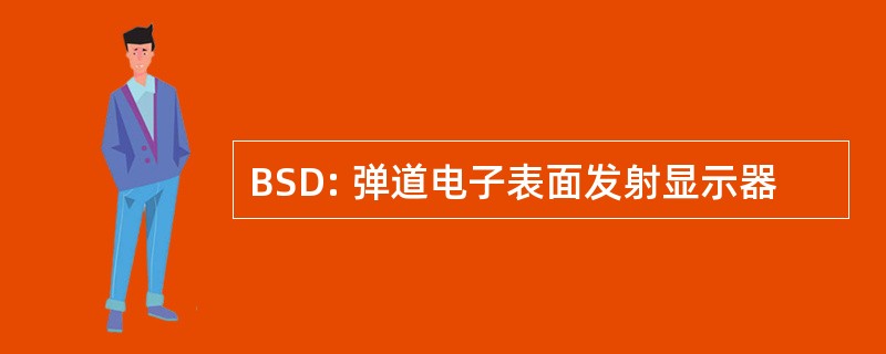 BSD: 弹道电子表面发射显示器