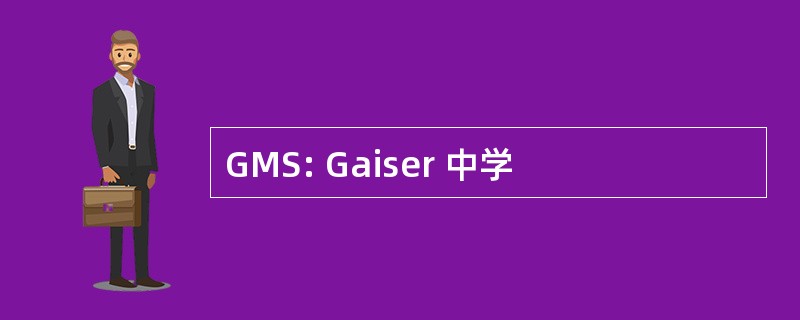 GMS: Gaiser 中学