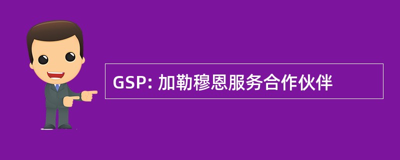 GSP: 加勒穆恩服务合作伙伴