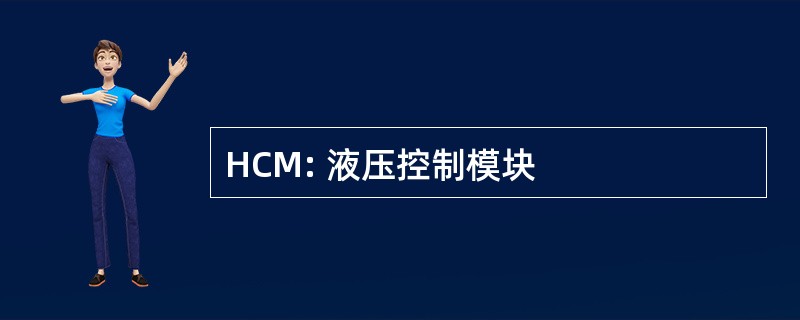 HCM: 液压控制模块