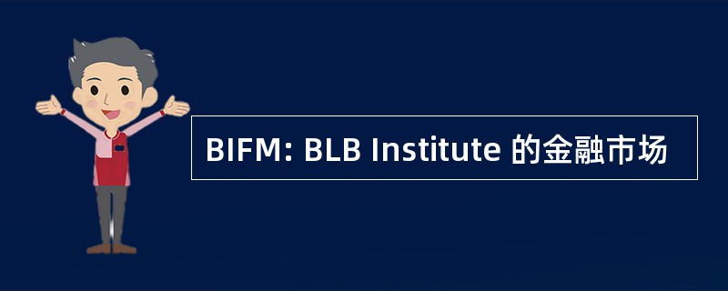 BIFM: BLB Institute 的金融市场