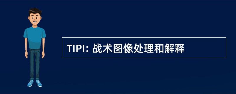 TIPI: 战术图像处理和解释