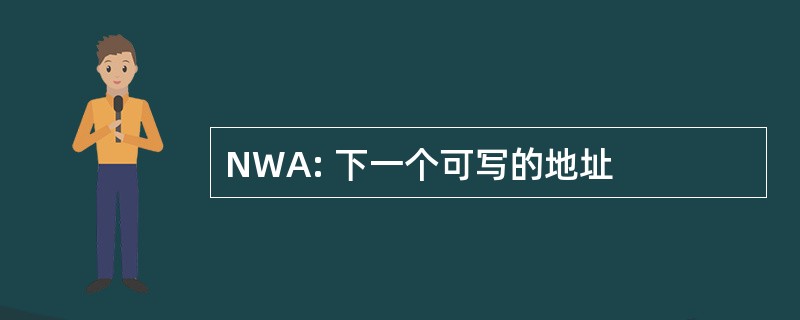 NWA: 下一个可写的地址