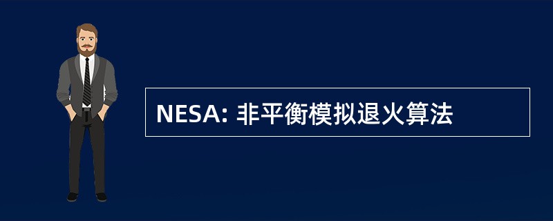 NESA: 非平衡模拟退火算法