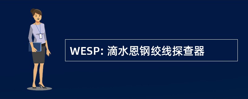 WESP: 滴水恩钢绞线探查器