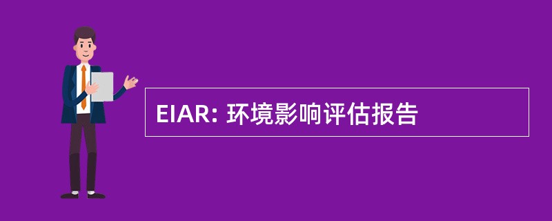 EIAR: 环境影响评估报告