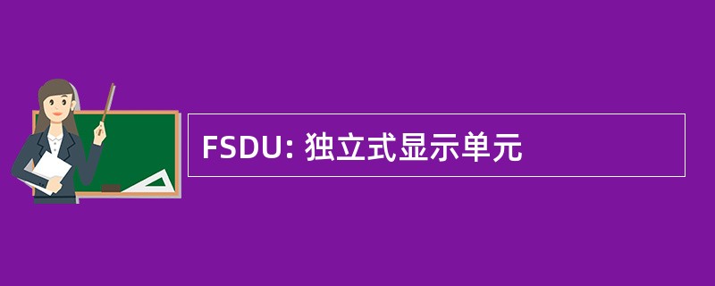 FSDU: 独立式显示单元