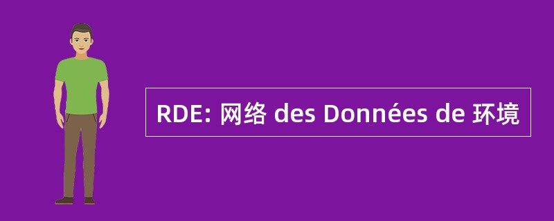 RDE: 网络 des Données de 环境