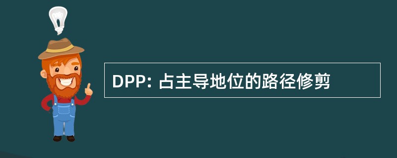 DPP: 占主导地位的路径修剪