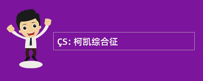 ÇS: 柯凯综合征