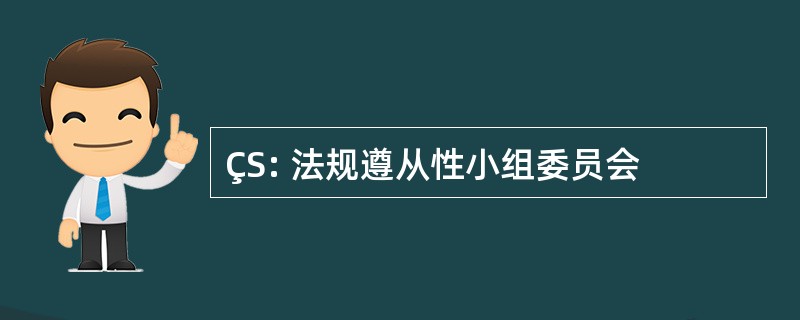 ÇS: 法规遵从性小组委员会