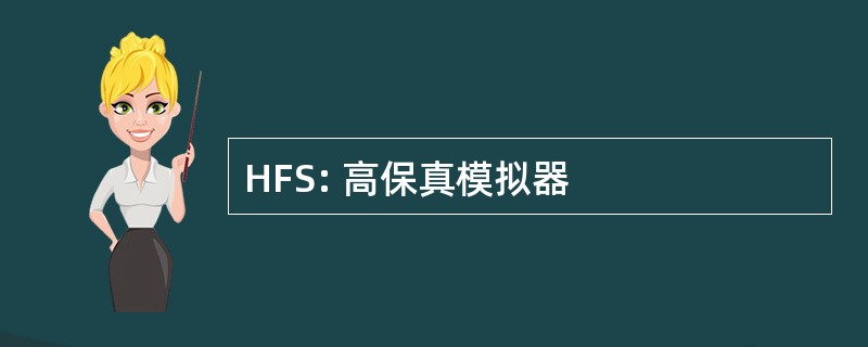 HFS: 高保真模拟器