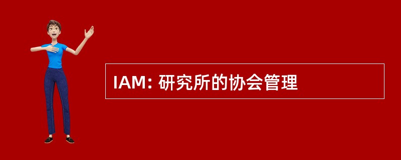 IAM: 研究所的协会管理