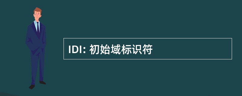 IDI: 初始域标识符