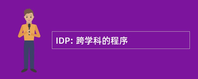 IDP: 跨学科的程序