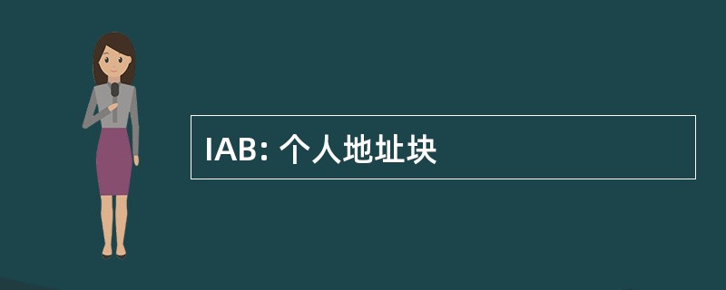 IAB: 个人地址块