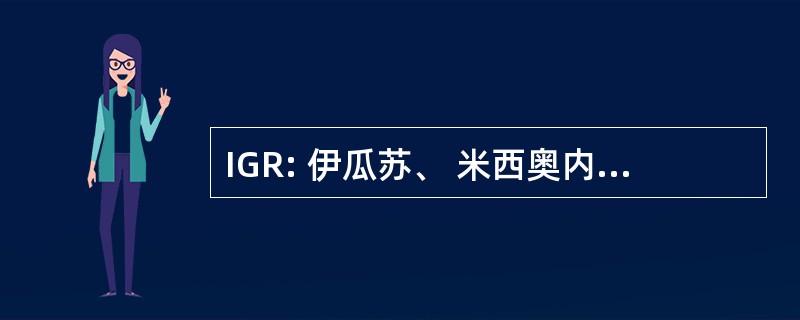 IGR: 伊瓜苏、 米西奥内斯、 阿根廷的伊瓜苏国际