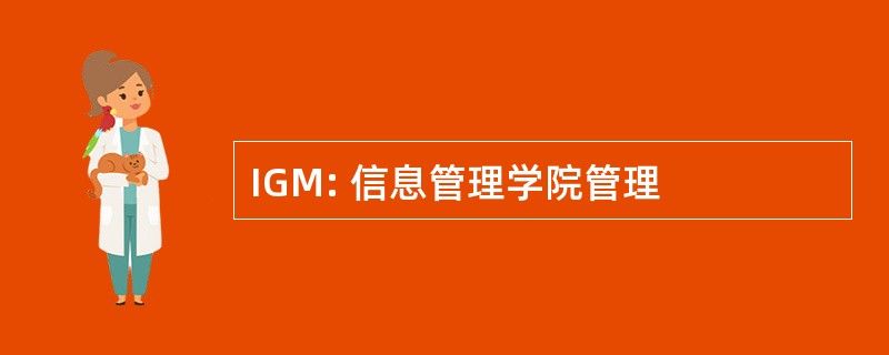 IGM: 信息管理学院管理