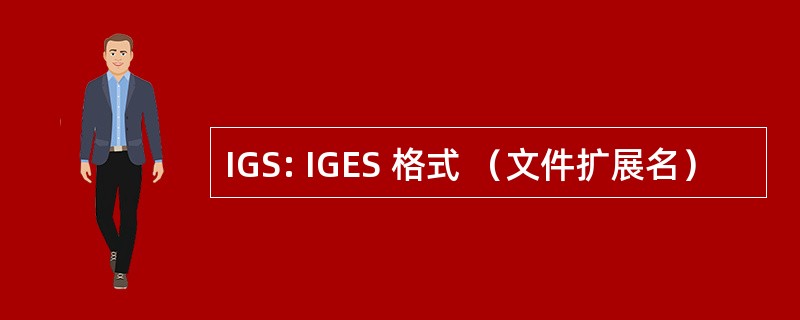 IGS: IGES 格式 （文件扩展名）