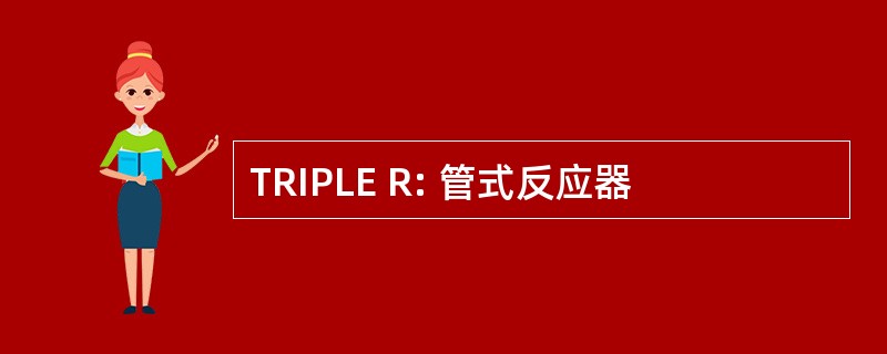 TRIPLE R: 管式反应器