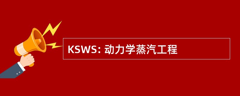 KSWS: 动力学蒸汽工程