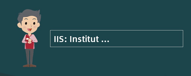 IIS: Institut fÃ¼r Integrierte Schaltungen