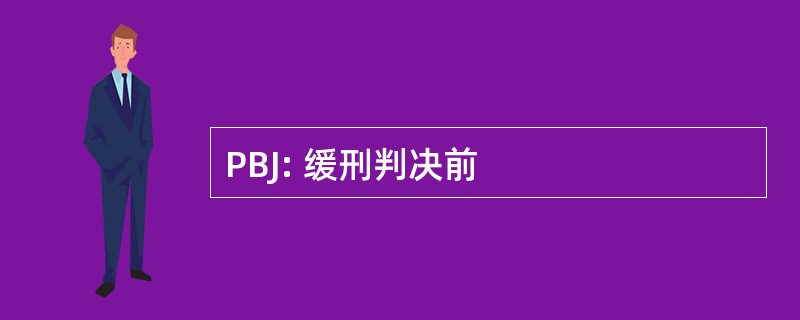 PBJ: 缓刑判决前