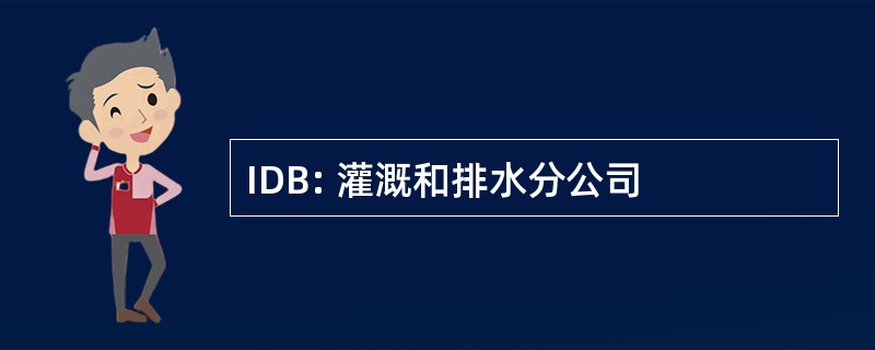 IDB: 灌溉和排水分公司