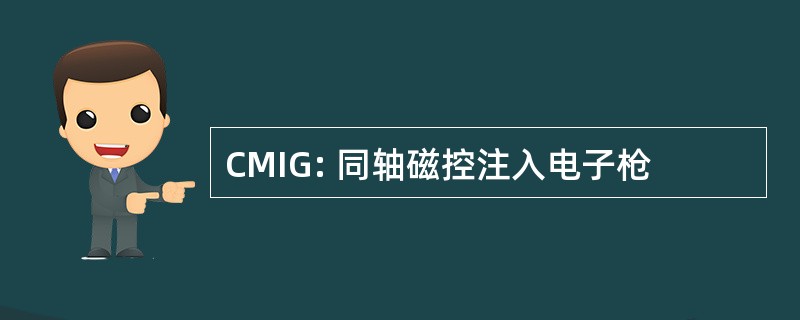 CMIG: 同轴磁控注入电子枪